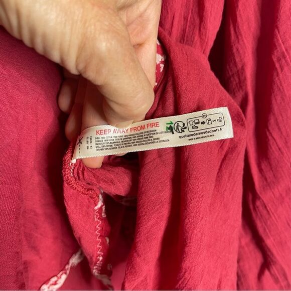 Free People balloon sleeve light weight oversized shirt NWOT - Picture 10 of 11